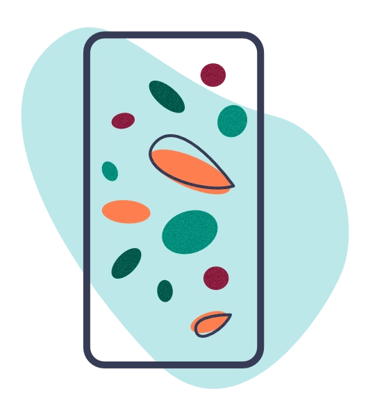 Luseede communication sociale ethique durable - illustration de smartphone et nature
